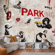 Foto tapeta [Banksy] Graffiti Collage 350x245